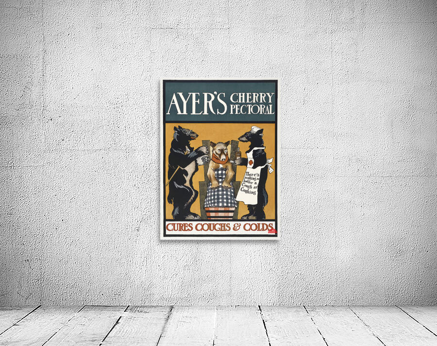 Vintage Ayers Cherry Pectoral Poster ca. 1890-1907 by Edward Penfield Wall Preview