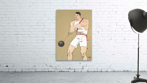 Hammer Throw 1908 by Edward Penfield Wall Preview