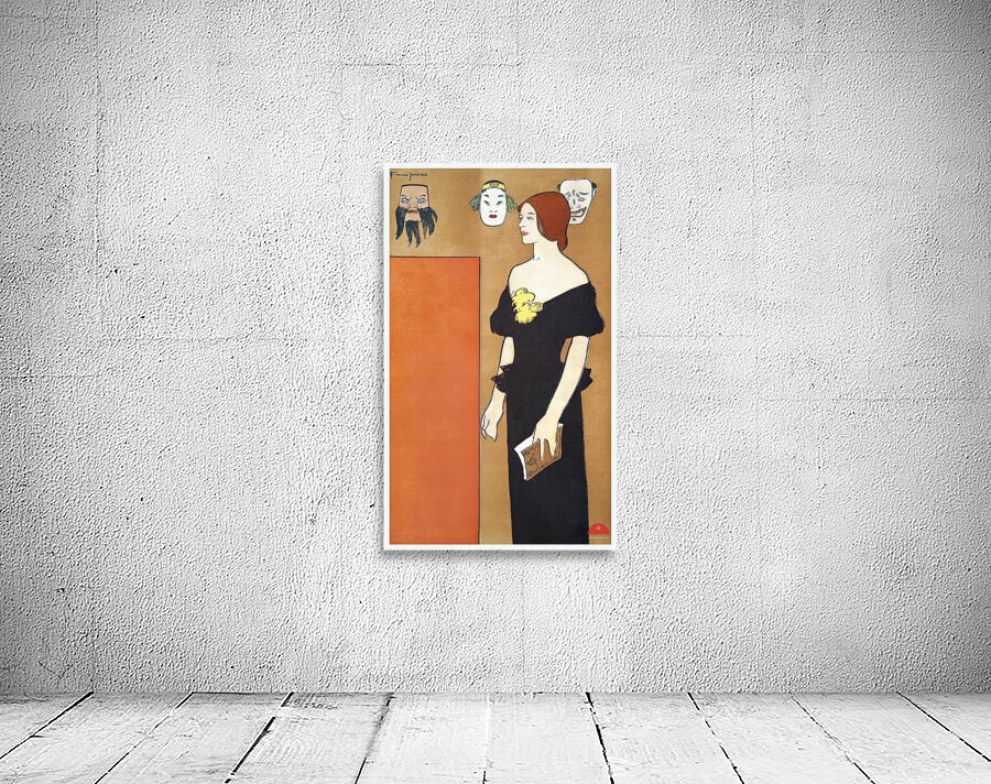 Woman in black dress ca. 1890-1907 by Edward Penfield Wall Preview