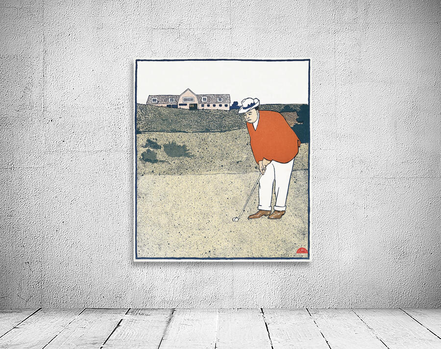 Man playing Golf ca. 1890-1907  by Edward Penfield Wall Preview