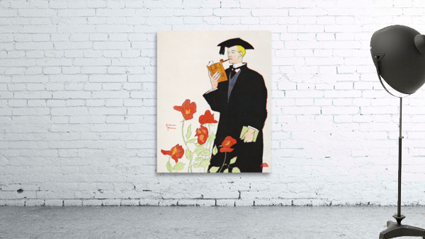 Man in academic dress 1895 by Edward Penfield Wall Preview