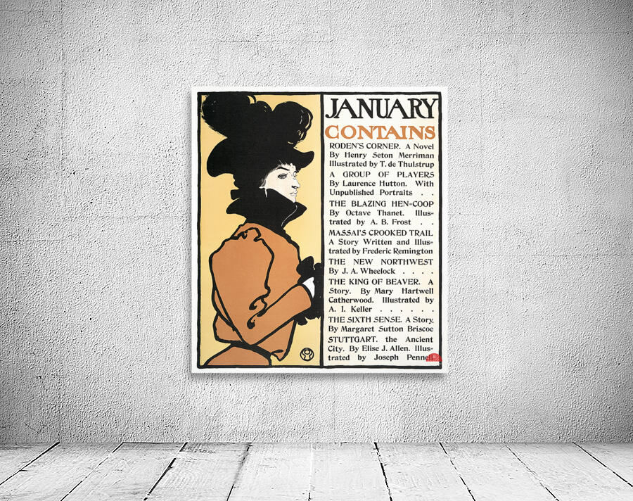 January Poster 1898 by Edward Penfield Wall Preview