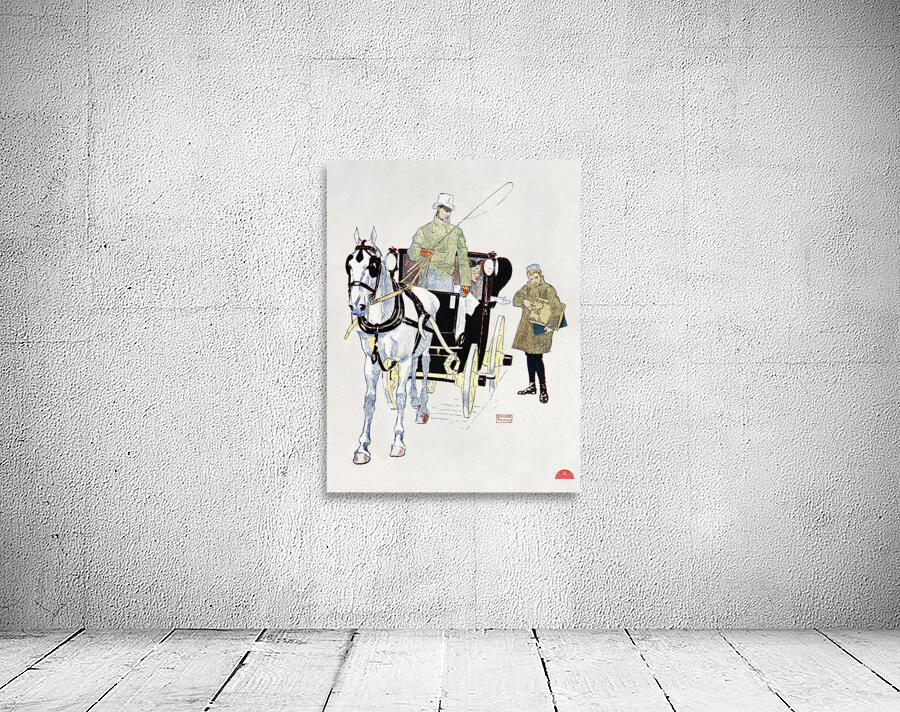 Vintage carriage 1893 by Edward Penfield Wall Preview