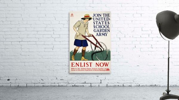 Join the United States school garden armyEnlist now 1918  by Edward Penfield Wall Preview