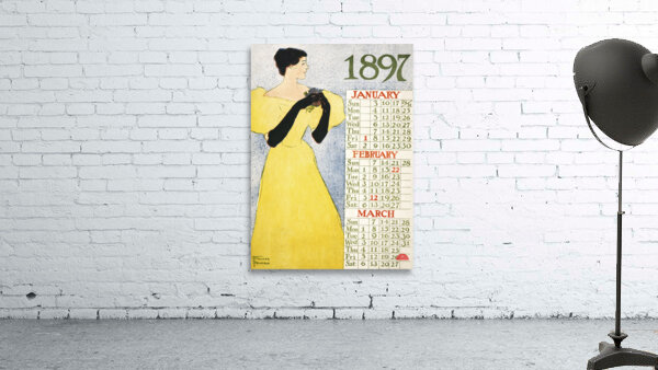 Calendar 1897 1896 by Edward Penfield Wall Preview