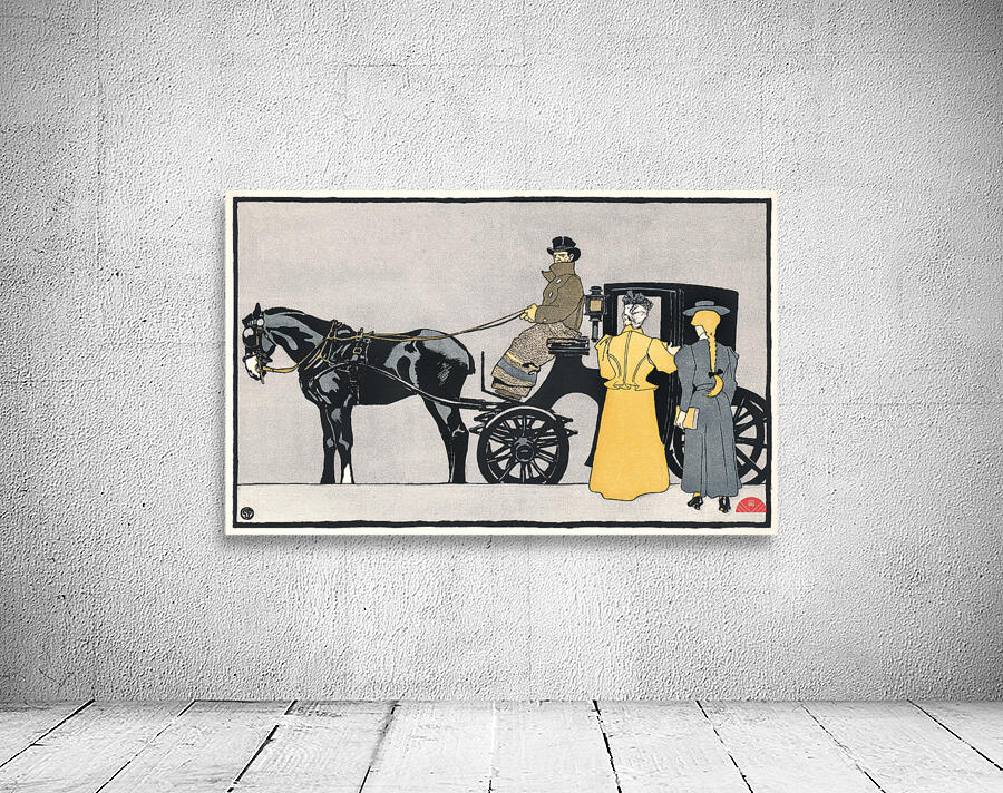 Horse carriage 1898 by Edward Penfield Wall Preview