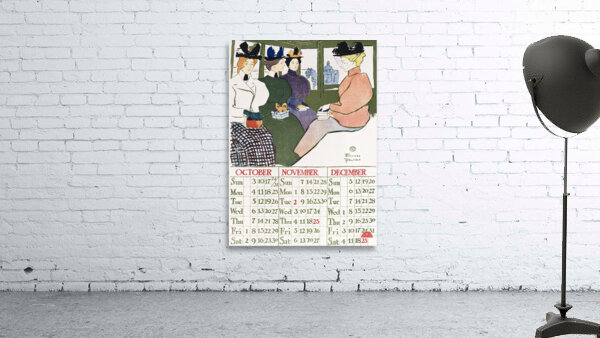 Vintage calendar 1897 by Edward Penfield Wall Preview