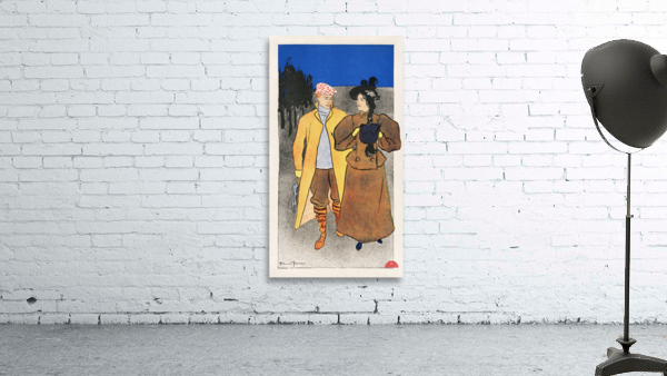 Man walking with woman 1896 by Edward Penfield Wall Preview