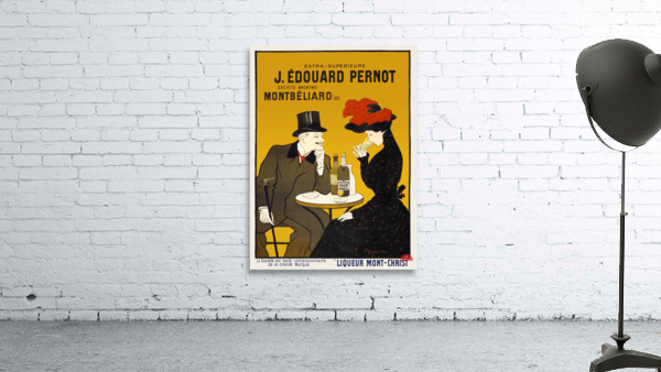 Man and woman at a cafe 1900 by Leonetto Cappiello Wall Preview