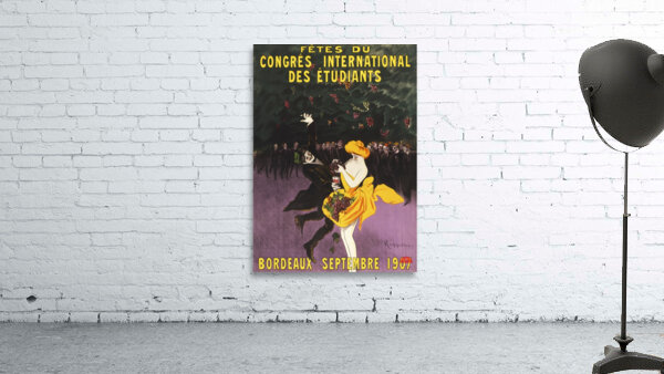 Celebrations of the international student congress Bordeaux 1907 by Leonetto Cappiello Wall Preview