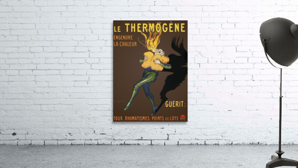 Le Thermogene: Engenore la chaleur et guérit toux rhumatismes points de cote etc. 1909 by Leonetto Cappiello Wall Preview