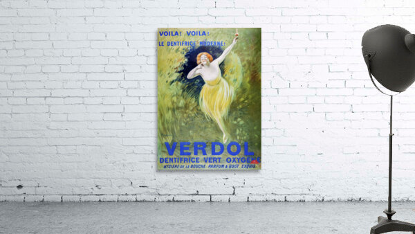 Verdol oxygenated green toothpaste 1911 by Leonetto Cappiello Wall Preview