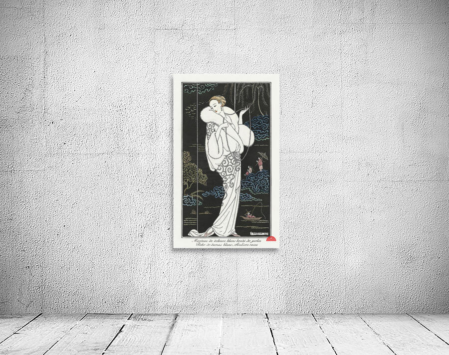 Costumes Parisiens No.112: Manteau de velours from Journal des Dames et des Modes 1913 fashion illustration  by George Barbier.  Wall Preview