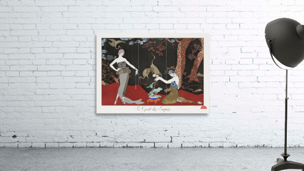 Le Gout des Laques 1920 fashion illustration  by George Barbier. Wall Preview