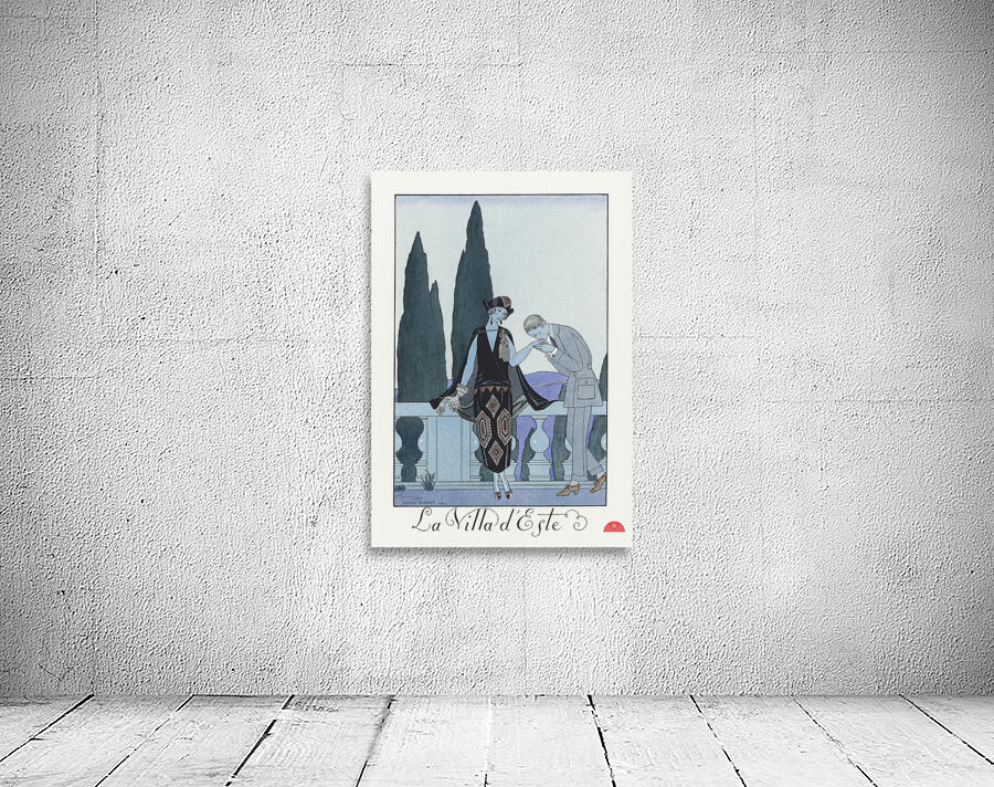 La Villa dEste: France XXe siecle 1923 fashion illustration  by George Barbier.  Wall Preview