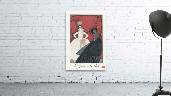 Le Jour et la Nuit 1922 fashion illustration  by George Barbier.  Wall Preview