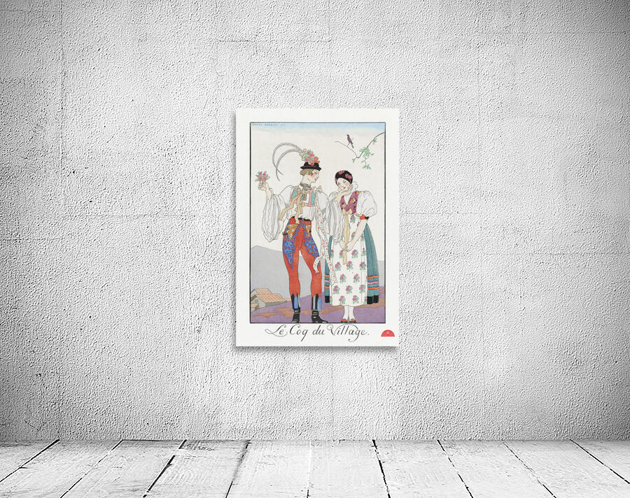Le Coq du Village 1922 fashion illustration  by George Barbier.  Wall Preview