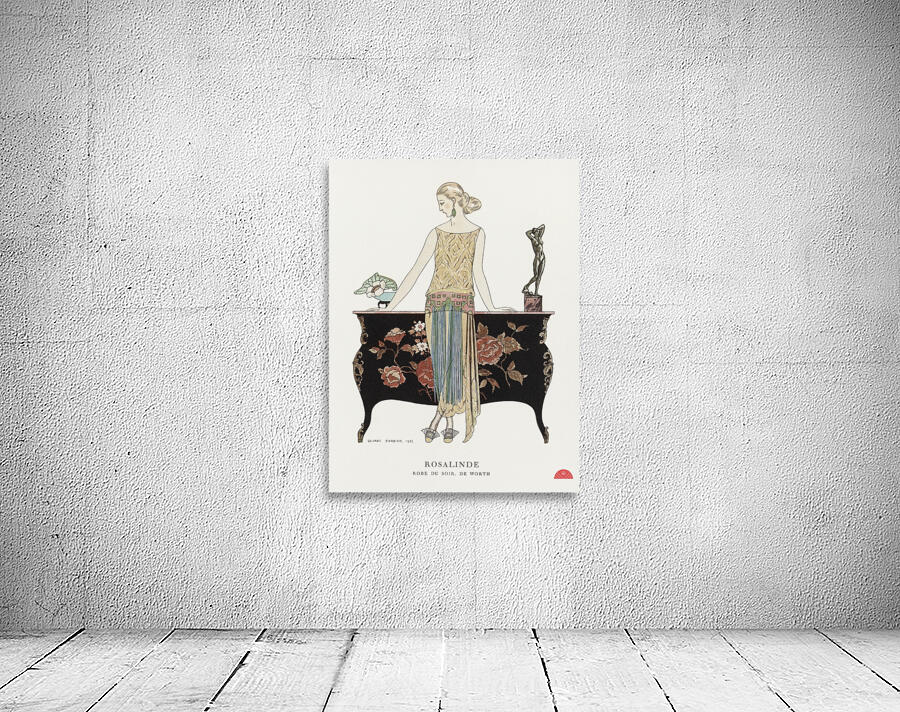 Rosalinde: Robe du soir 1922 fashion illustration  by George Barbier.  Wall Preview