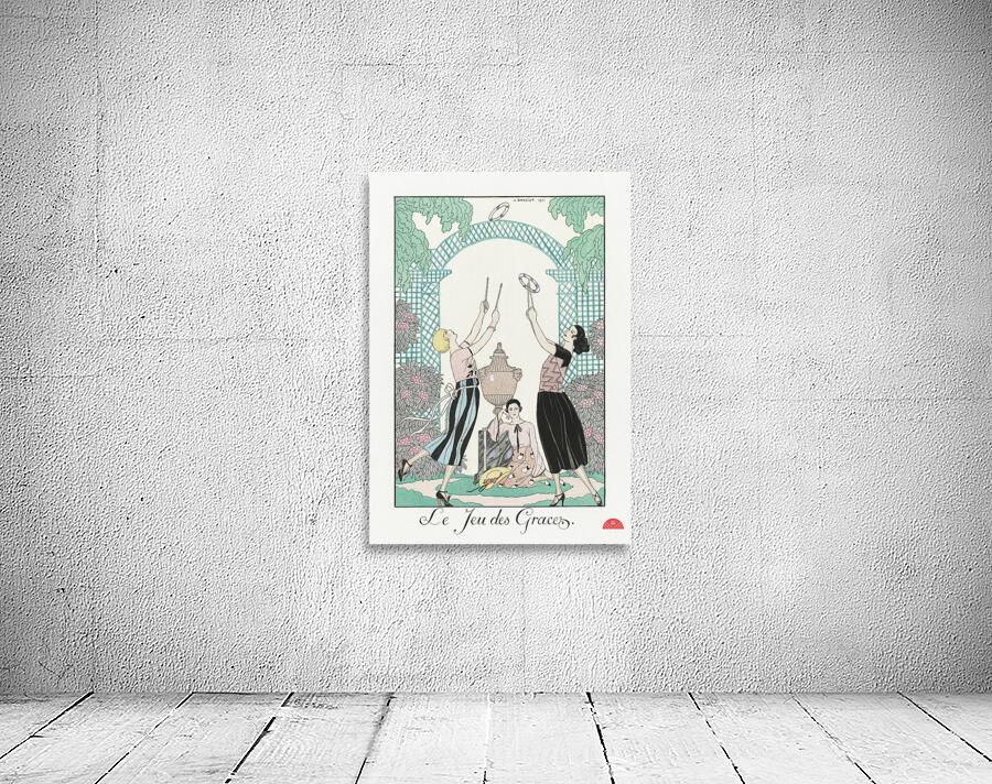 Le Jeu des Graces 1922 fashion illustration  by George Barbier.  Wall Preview