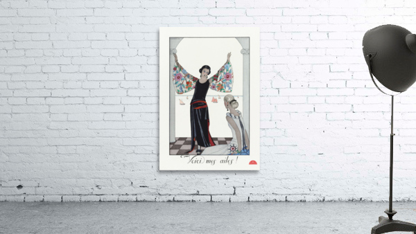 Voici mes ailes! 1923 fashion illustration  by George Barbier.  Wall Preview