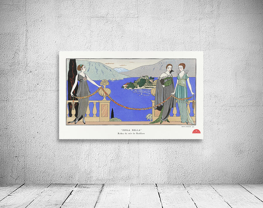 Isola Bella Robes du soir de Redfern 1914 fashion illustration  by George Barbier.  Wall Preview