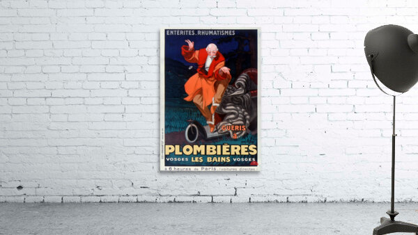Entérites rhumatismes guéris à Plombières les Bains Vosges 1931 by Jean dYlen Poster Wall Preview