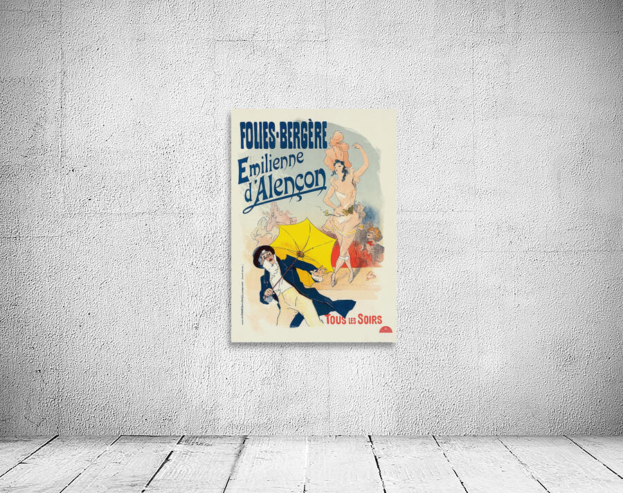Émilienne D’alençon 1898 Poster by Jules Chéret Wall Preview