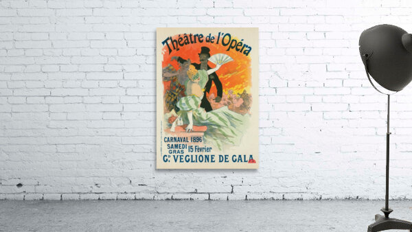 Carnaval 1896. Grand Veglione De Gala 1896 Poster by Jules Chéret Wall Preview