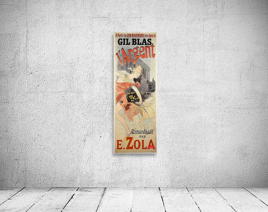 Gil Blas L’argent 1890 Poster by Jules Chéret Wall Preview