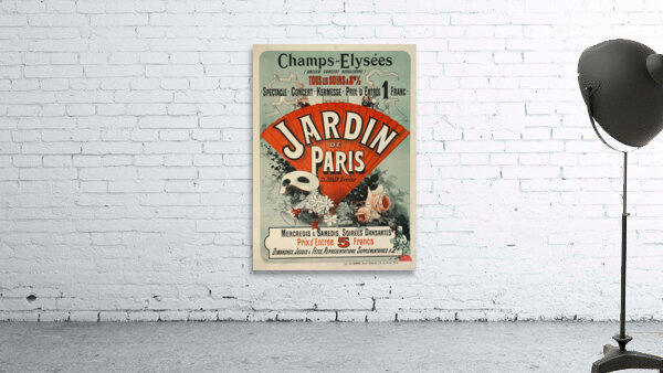 Champs-ElyséesJardin De Paris 1884 Poster by Jules Chéret Wall Preview