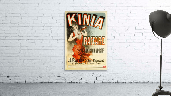 Kinia RaffardAmer Toni-Aperitif 1888 Poster by Jules Chéret Wall Preview