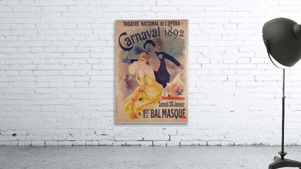 Theatre National De L’opera Carnaval 1892 1892 Poster by Jules Chéret Wall Preview