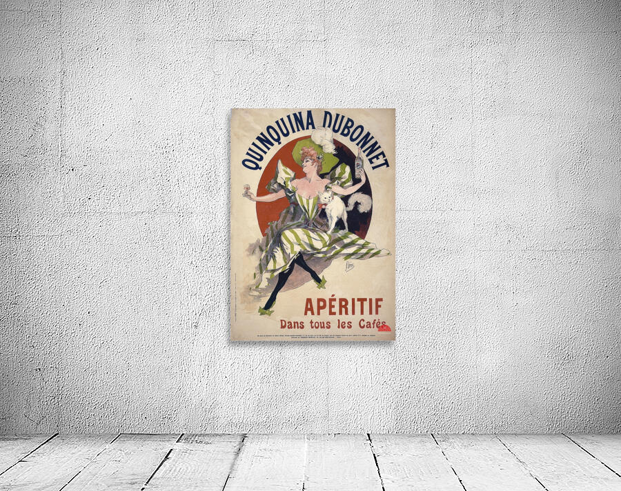 Quinquina Dubonnet apéritif dans tous les cafés 1895 Poster by Jules Chéret Wall Preview