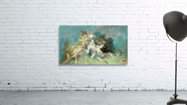 Pierrot and Columbine Figurative Poster by Jules Chéret Wall Preview