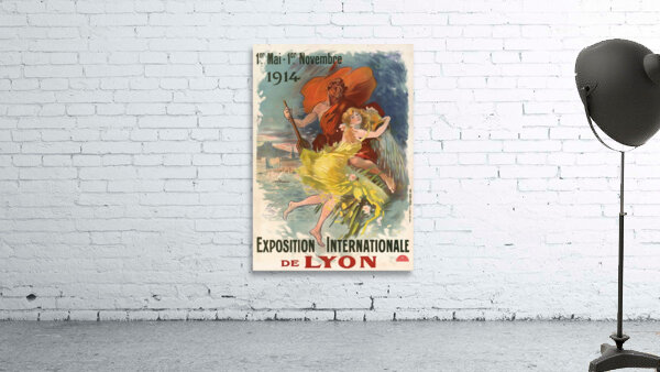 Exposition internationale de Lyon 1913 Poster by Jules Chéret Wall Preview