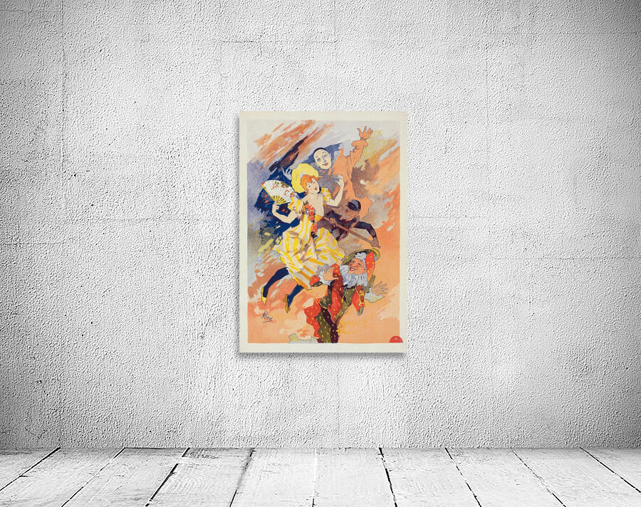 La Pantomime 1900 Illustration by Jules Chéret Wall Preview