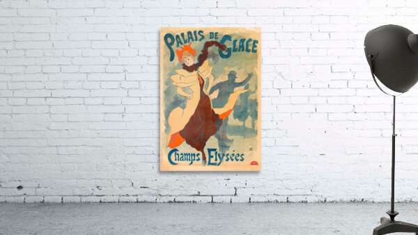 Ice Skating Rink 1893 Poster by Jules Chéret Wall Preview