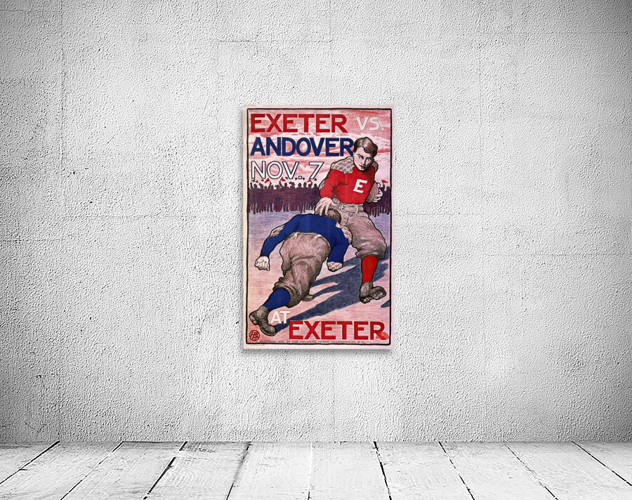 Exeter vs. Andover Nov. 7 at Exeter 1903 Poster by Bristow Adams American 1875 – 1956 Wall Preview