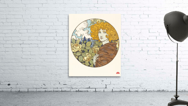 Jalousie Jealousy Illustration by Eugène Samuel Grasset Wall Preview