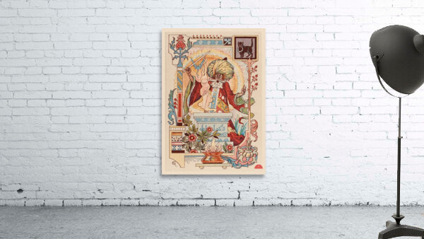 Magicien oriental Illustration by Eugène Samuel Grasset Wall Preview