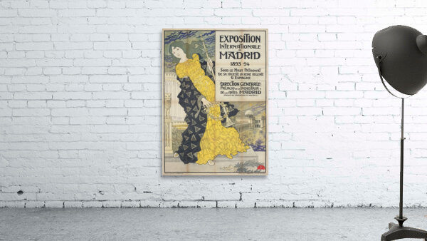 Exposition Internationale de Madrid 1893 Poster by Eugène Samuel Grasset Wall Preview