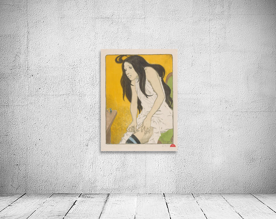 Morfineverslaafde vrouw 1897 Illustration by Eugène Samuel Grasset Wall Preview