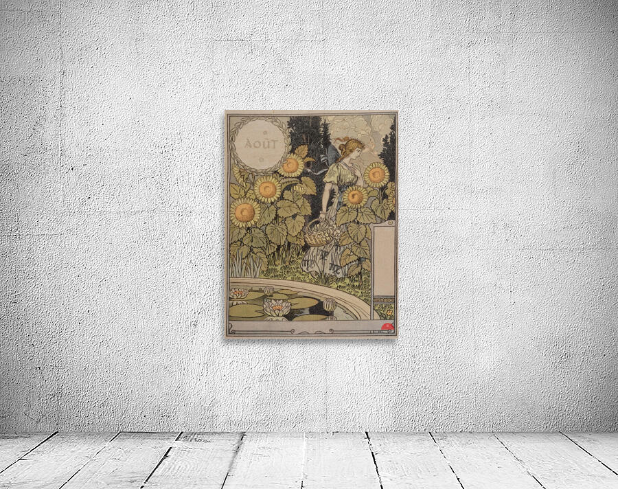 Août 1896-1898 Poster by Eugène Samuel Grasset Wall Preview