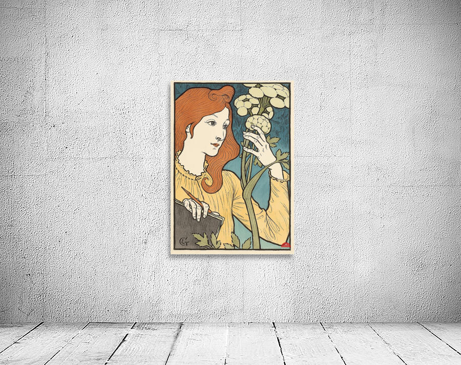 Salon des Cent 1894 Illustration by Eugène Samuel Grasset Wall Preview