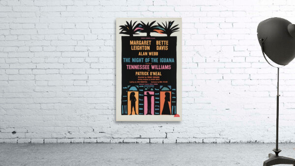 The Night of the iguana 1961 Artcraft Lithograph Poster 1905–1970 Wall Preview