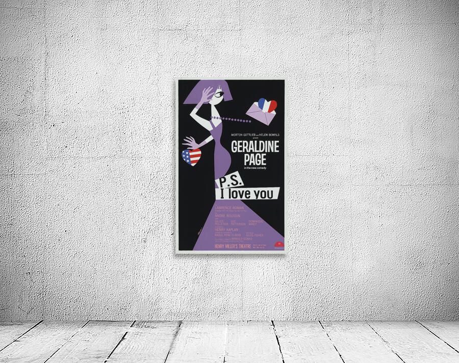 P.S. I love you 1964 Artcraft Lithograph Poster 1905–1970 Wall Preview