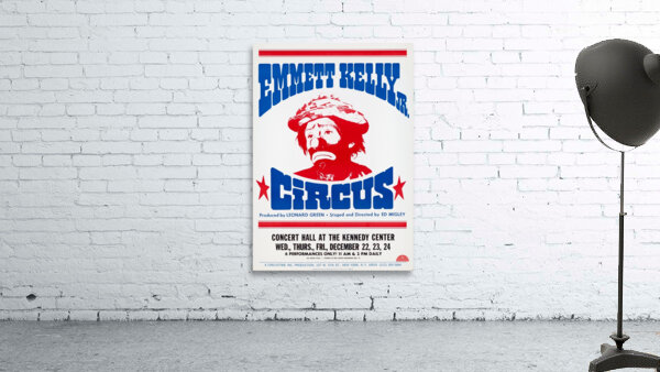 Emmett Kelly Jr. Circus 1860-1930 1905–1970 Artcraft Lithograph Poster Wall Preview