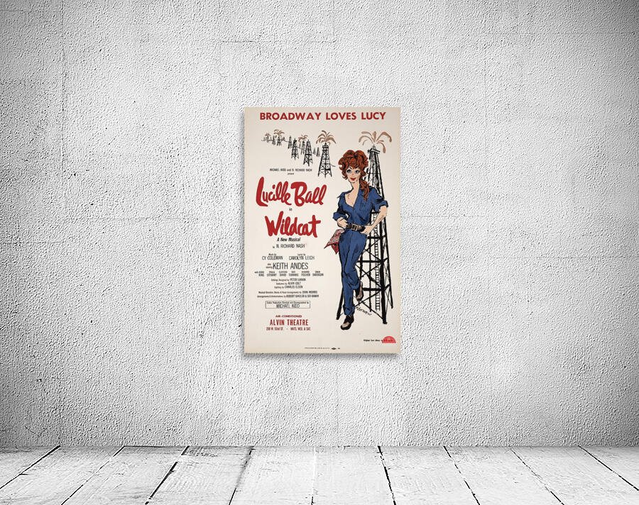 Lucille Ball lin Wildcat 1960 Artcraft Lithograph Poster 1905–1970 Wall Preview