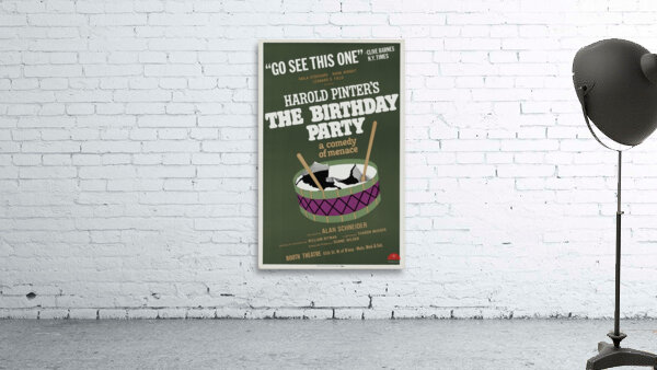 The Birthday party 1967 Artcraft Lithograph Poster 1905–1970 Wall Preview