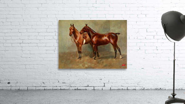 Polo Ponies Romany And Tith Owned By Sir J. Barker Frederic Whiting English 1874–1962 Wall Preview